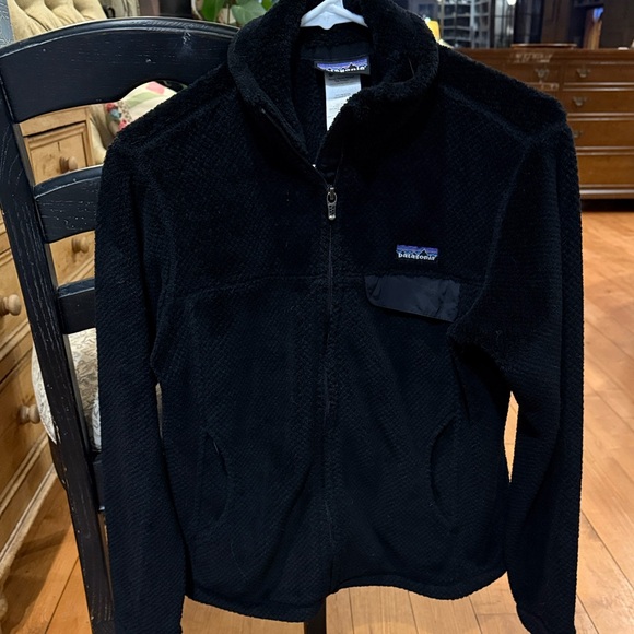 Patagonia Women’s full zip Fleece jacket Black Size S - Picture 2 of 4